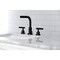 Kingston Brass FSC8950CML Manhattan Widespread Bathroom Faucet W/ Brass Pop-Up, Black FSC8950CML - alternate 4